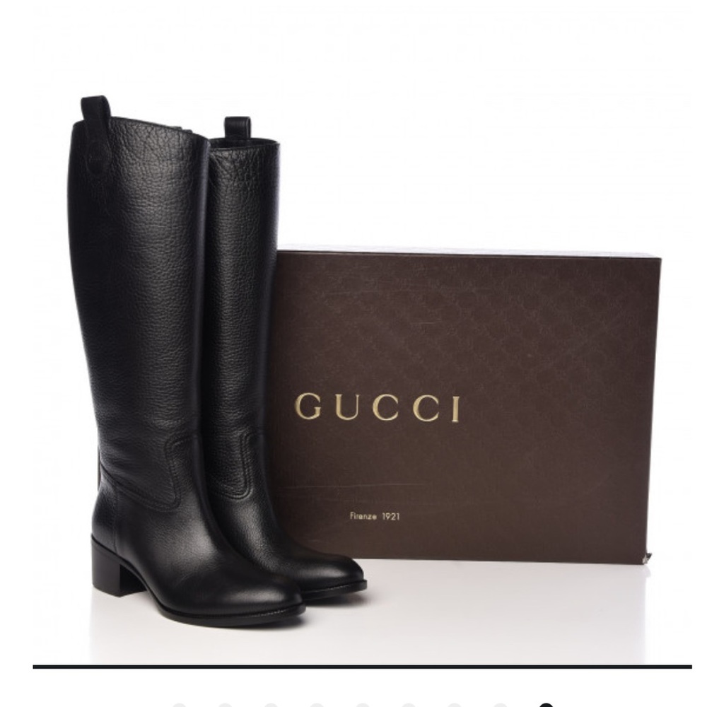 Calfskin Gucci Riding Boots